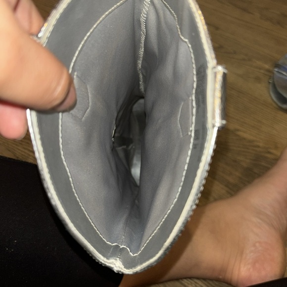 Steve Madden size 7 silver cowboy boots - Picture 6 of 9